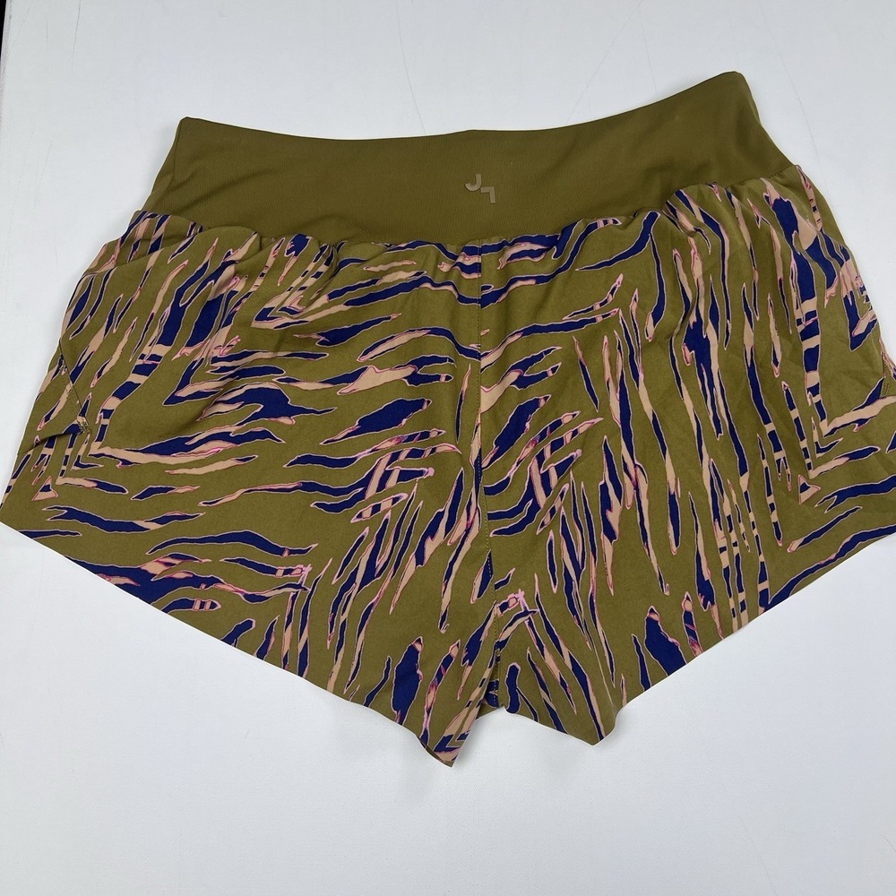 Joy Lab Green And Purple Print Shorts‎ Women's Size Medium - Picture 7 of 10